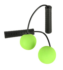 Coarda fara fir, pentru fitness, negru - verde