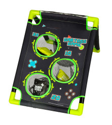 Joc de dexteritate, aruncare la tinta cu saci, negru- verde