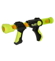 Set 2 Pistoale blaster cu Presiune de Aer, 48 Bile de Spuma si 2 masti protectoare