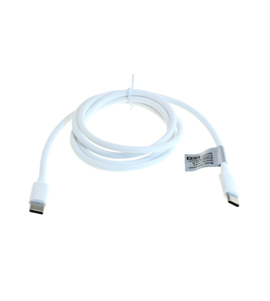 Cablu de date OTB - USB-C 2.0 tată la USB-C 2.0 tată - USB-PD 100W - 1,0 m - alb