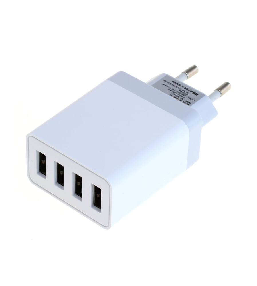 Adaptor de încărcare OTB USB - adaptor multiplu cu 4 porturi 4,8A cu Auto-ID - alb