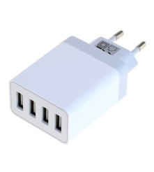 Adaptor de încărcare OTB USB - adaptor multiplu cu 4 porturi 4,8A cu Auto-ID - alb