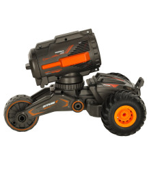 Masinuta de jucarie RC 2 in 1, cu telecomanda si pistol de facut baloane de sapun