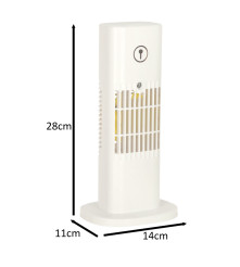 Ventilator de birou portabil, cu umidificator, usb, alb