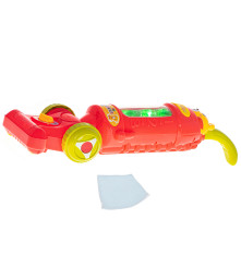 Aspirator vertical de jucarie, interactiv, pentru copii, cu sunet, rosu