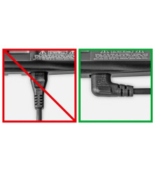 Cablu de conectare goobay Eurostecker  înclinată pe ambele părți, 3 m, alb