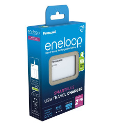2.25 órás Panasonic Eneloop BQ-CC87 USB töltő Powerbank