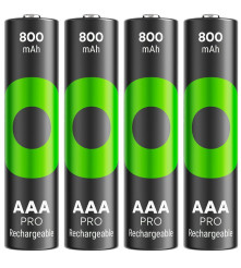Set 4 baterii reincarcabile AAA / R03 Ni-MH GP ReCyko Pro 800mAh