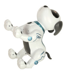Jucarie interactiva, caine robot acrobatic, inteligent, cu telecomanda, 23x13 x 21,5cm