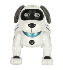 Jucarie interactiva, caine robot acrobatic, inteligent, cu telecomanda, 23x13 x 21,5cm