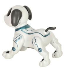 Jucarie interactiva, caine robot acrobatic, inteligent, cu telecomanda, 23x13 x 21,5cm
