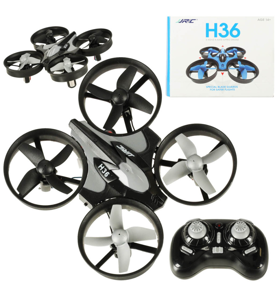 Dronă RC neagră JJRC H36 mini 2.4GHz 4CH 6 axe