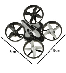 Dronă RC neagră JJRC H36 mini 2.4GHz 4CH 6 axe