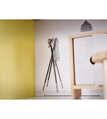 Casa de papusi din lemn cu mobilier inclus, 70cm, gri