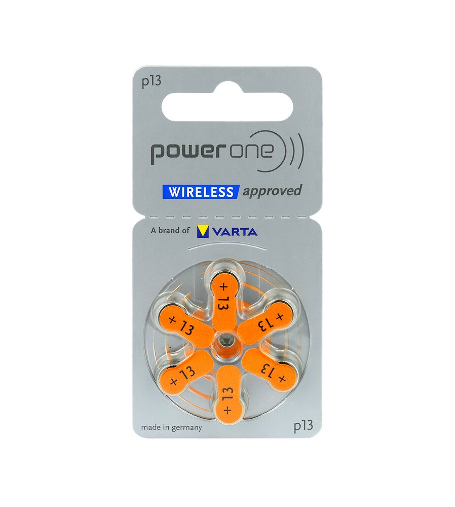Power One De Varta 13 / PR48 / P13 Baterie Pentru Auditive 1.45 V - Fara Mercur