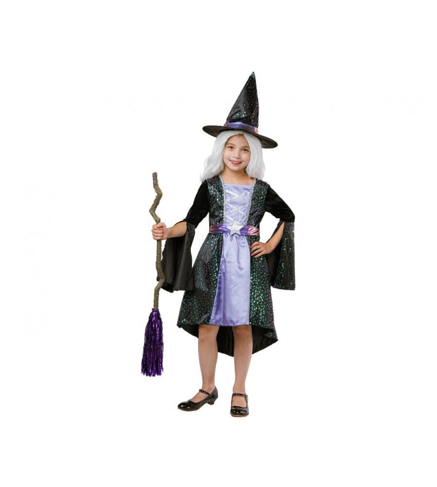 Costum carnaval Vrajitoare, Celestial Purple Witch, 130 - 140 cm (8-10 ani)
