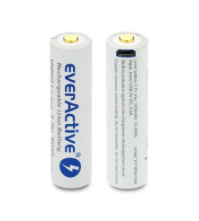 EverActive 18650 3.7V Li-ion 3500mAh baterie micro USB cu protecție BOX
