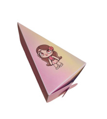 Cutie in forma de felie tort din carton de 160 gr model Avatar world pazu 12 x 7 x 5