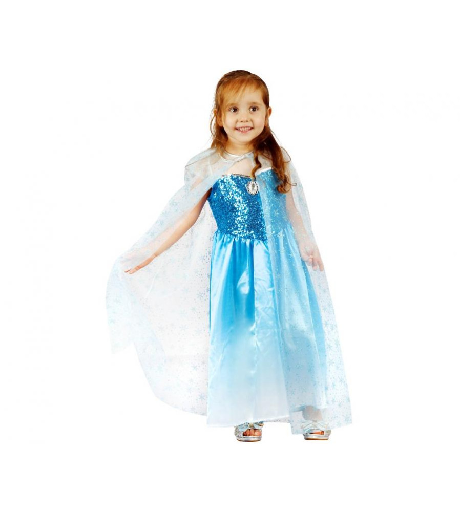 Costum Bleu, Printesa / Craiasa zapezii, 92-104 cm (3-4 ani)
