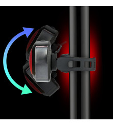 Stop spate pentru bicicletă, EverActive TL-X1R LED, reîncărcabilă