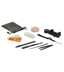 Microscop pentru Copii cu LED și UV, Pliabil, Marire 100X&ndash;250X