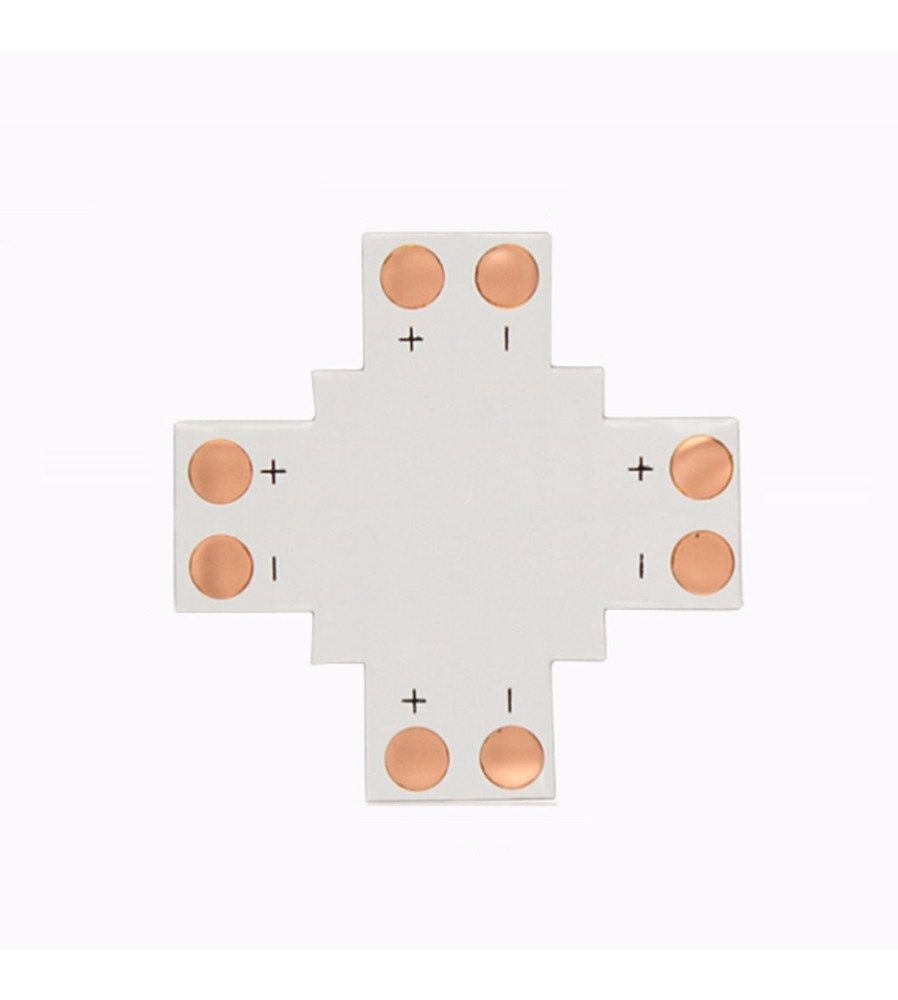 Oem - Conector PCB X de 8mm pentru benzi LED de 1 culoare SMD3528 3014 - Conectori LED - LSC14-CB