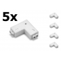 Oem - 18.6mm Conector pentru benzi LED în formă de L cu 2 pini pentru LED-uri color SMD 3528 2835 - Conectori LED - LSC08-CB