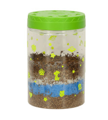 Kit de terariu cu lumini LED pentru copii, 3 dinozauri, accesorii incluse, 10 x 10 x 16 cm