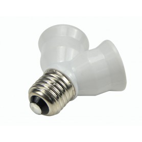 Oem - Convertor dulie fitting fasung E27 la 2 x E27 - Corpuri de iluminat - LCA0012-CB