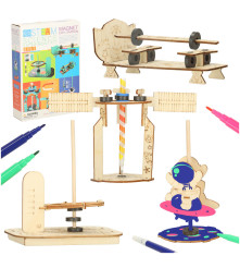 Kit stiintific - Explorarea Magnetica, STEAM Kids 4in1