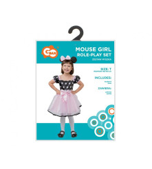 Costum carnaval Minnie Mouse roz pentru copii, 3-4 ani ( 92/104 cm)