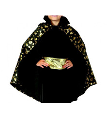 Costum carnaval Golden Vampir pentru copii, pelerina si centura, marime 110/120 (5-6 ani)