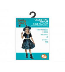 Costum carnaval vrajitoare pentru copii, marime 110 - 120 cm (5-6 Ani)