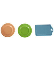Set 36 accesorii de bucatarie Legume pentru taiere cu Oala si Tigaie in cutie