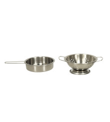 Set 36 accesorii de bucatarie Legume pentru taiere cu Oala si Tigaie in cutie