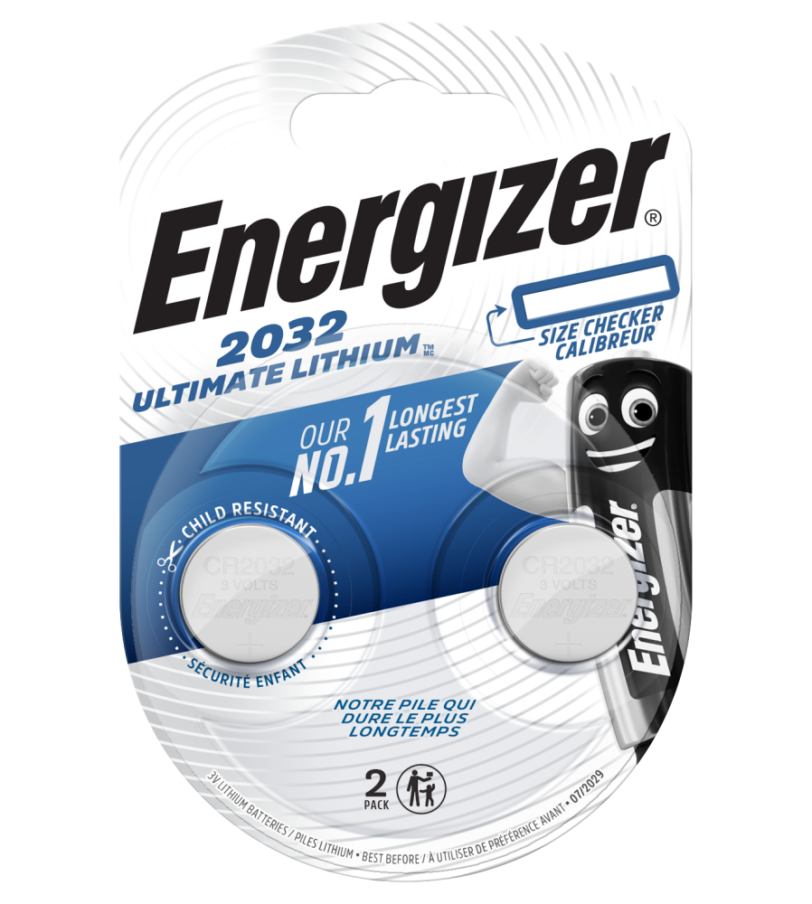 Set 2 baterii cu litiu mini Energizer Ultimate Lithium CR2032