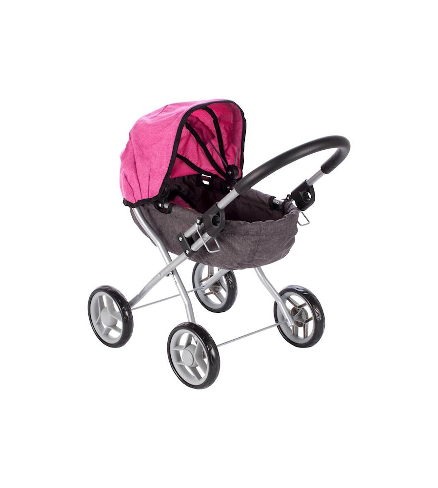 Cărucior cu patru roți pentru păpuși tip gondolă