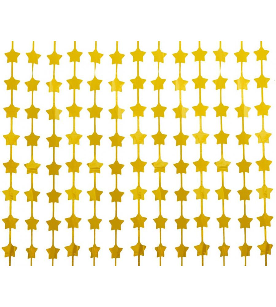 Perdea decorativa din folie B&C, auriu mat, 100 x 200 cm