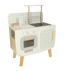 Bucătărie de jucarie retro din lemn pentru copii, LULILO, 58 cm x 72,7 cm x 29,2 cm