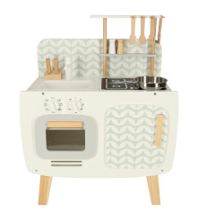 Bucătărie de jucarie retro din lemn pentru copii, LULILO, 58 cm x 72,7 cm x 29,2 cm