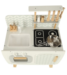 Bucătărie de jucarie retro din lemn pentru copii, LULILO, 58 cm x 72,7 cm x 29,2 cm