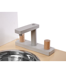 Bucatarie de jucarie din lemn pentru copii, mdf, cu accesorii moderne, 82cm