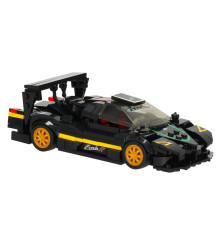 Masina  Rastar Pagani Zonda R din blocuri, 387 piese, scara 1:28,  Negru