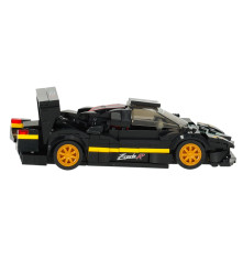 Masina  Rastar Pagani Zonda R din blocuri, 387 piese, scara 1:28,  Negru