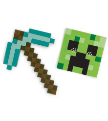 Set petrecere Minecraft pentru copii, masca si tarnacop, marime universala