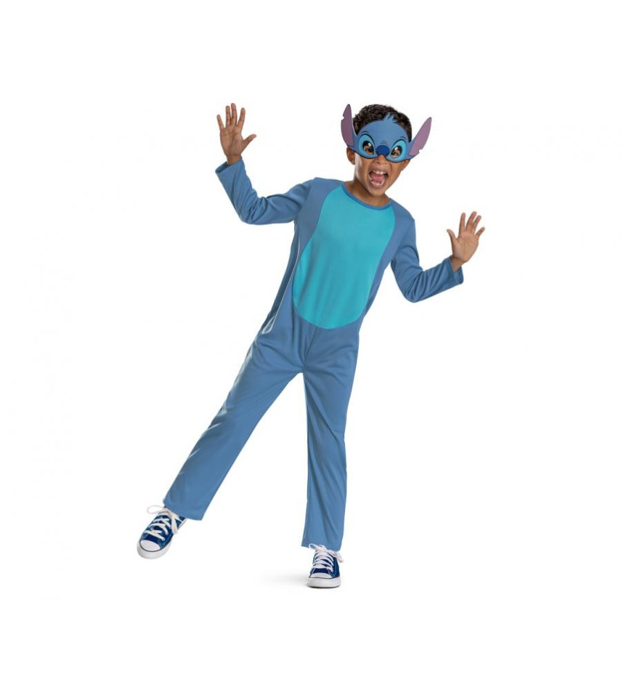 Costum carnaval Stitch Basic pentru copii, marimea M (7-8 ani)