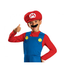 Costum carnaval Mario Classic Nintendo pentru copii, marimea M (7 /8 ani)