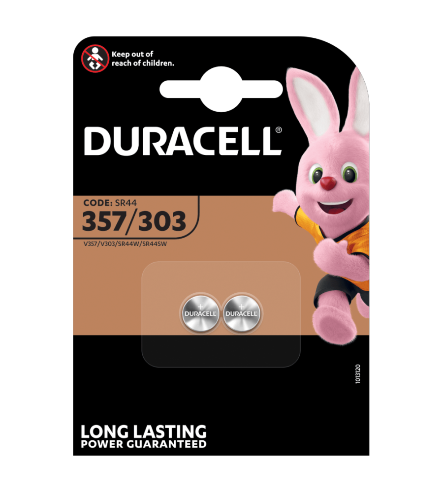 Duracell 357-303 /G13 / SR44W 1.5V baterie pentru ceas - Duo Pack