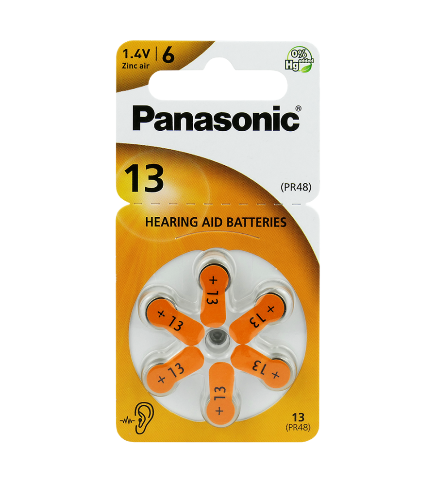 Panasonic 13 / PR13 / PR48 baterii aparate auditive