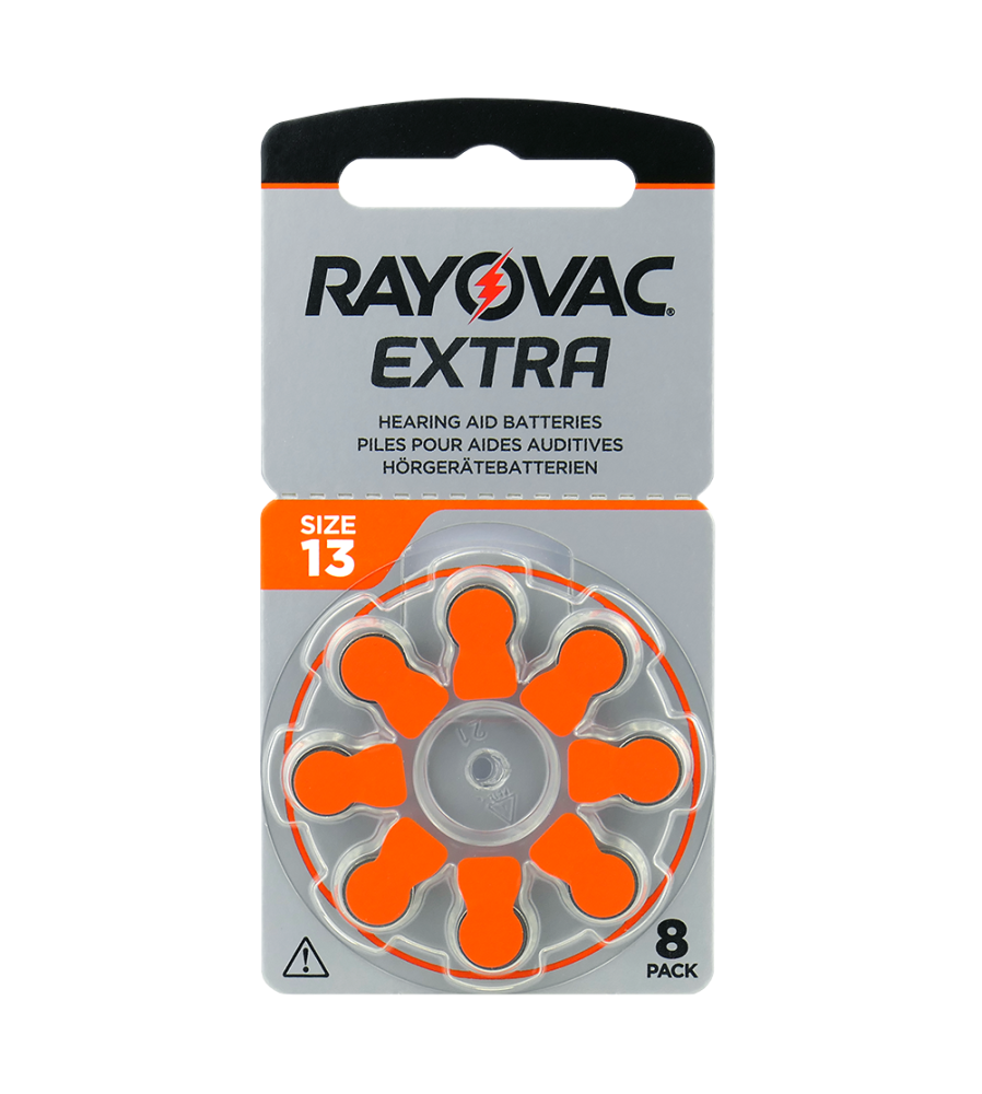 8 x baterii pentru aparate auditive Rayovac Extra 13